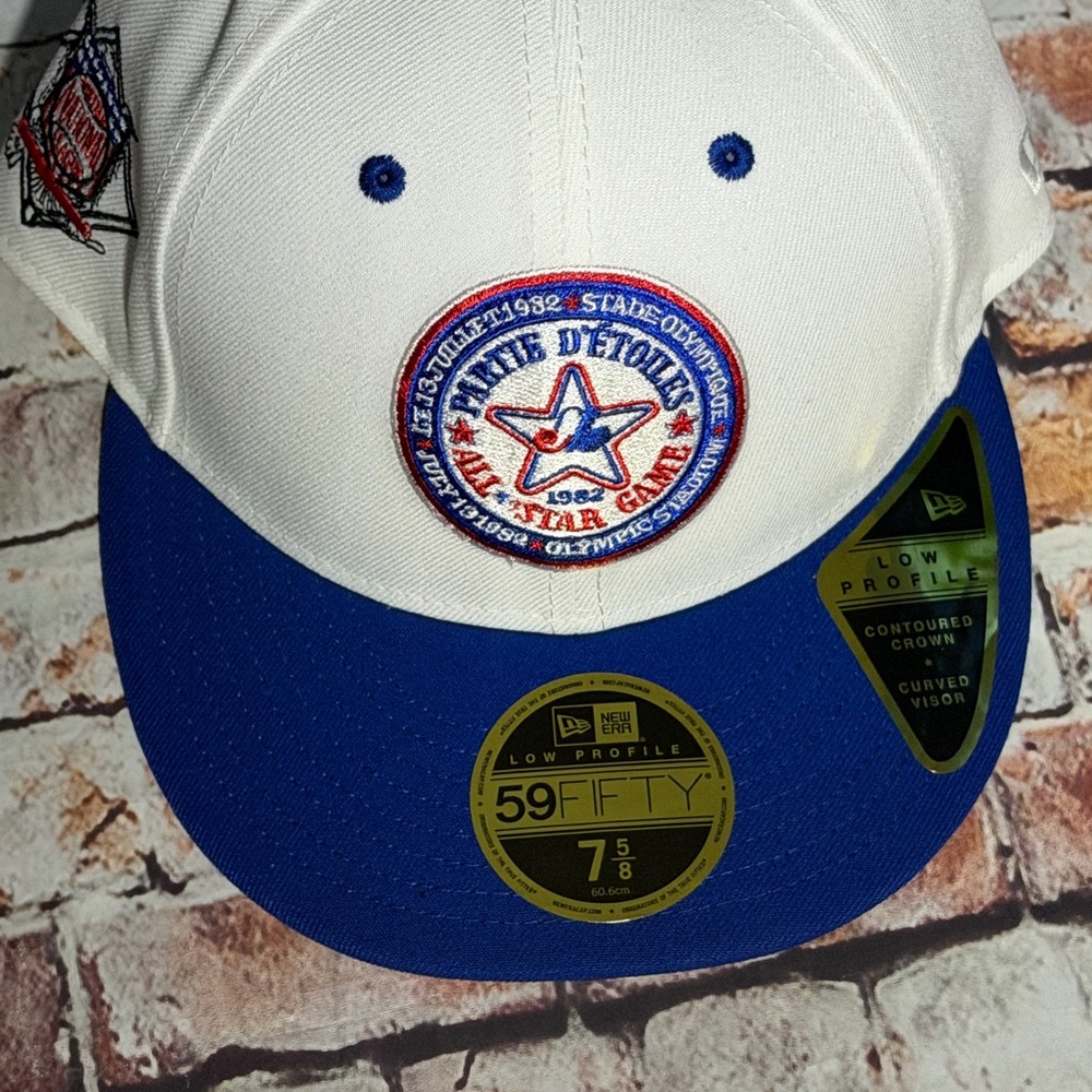 New Era White and Blue 59FIFTY Hat
